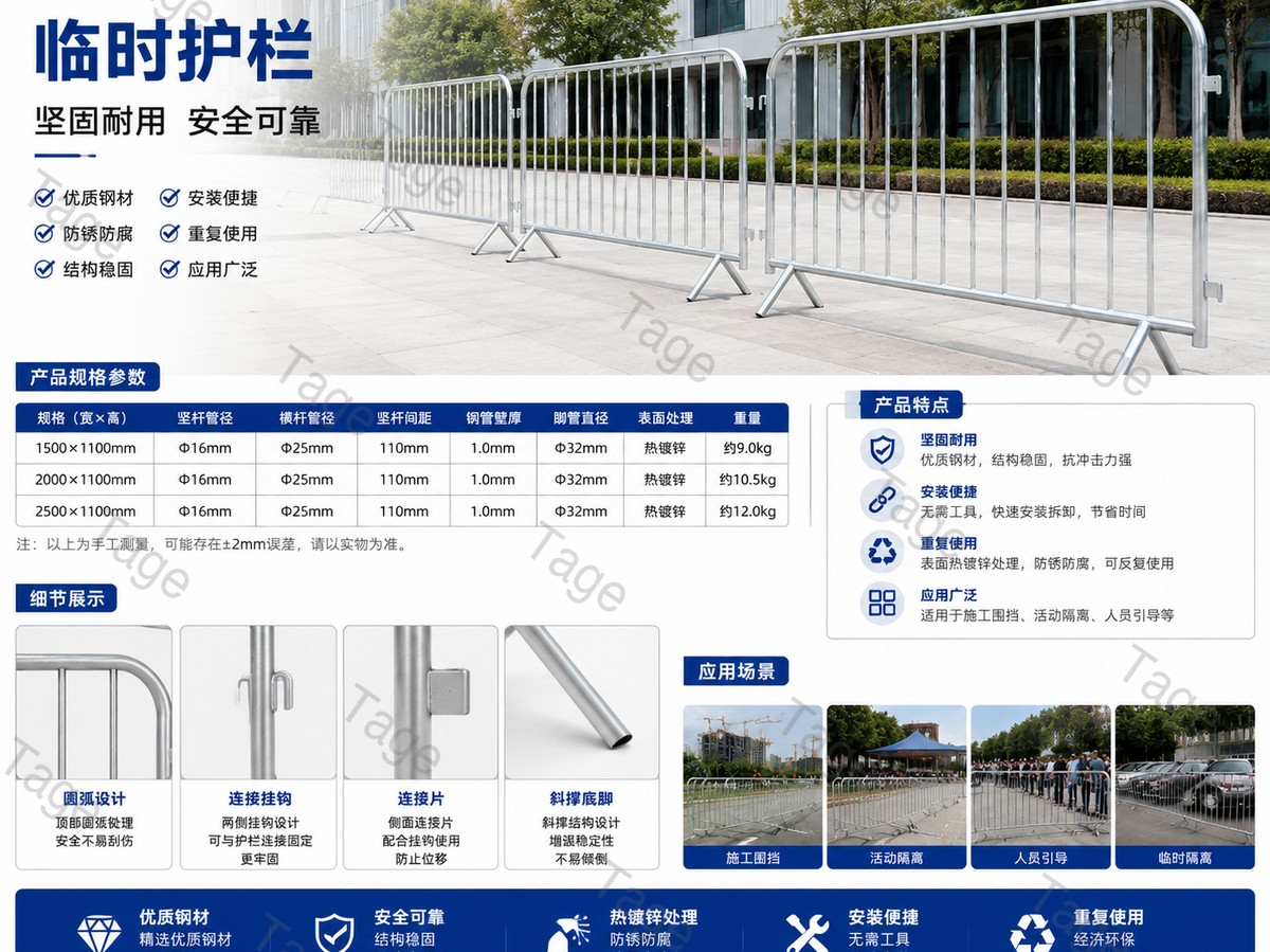 临时护栏产品参数详解